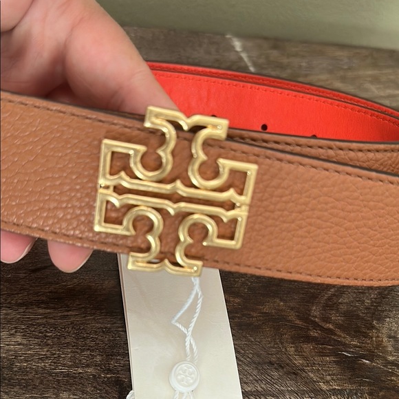 Tory Burch Tan and Red Men\'s Belt main image 5